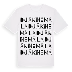 Djäknemåla ordlek t-shirt – ekologisk bomull t-shirt från Pinshirt