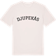 Vintage White t-shirt med Djupekås böjd t-shirt