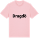 Pink Cotton t-shirt med Dragdö fetstil t-shirt