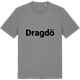 Mid Heather Gray t-shirt med Dragdö fetstil t-shirt