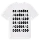 White t-shirt med Dragdö ordlek t-shirt