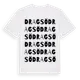 White t-shirt med Dragsö ordlek t-shirt