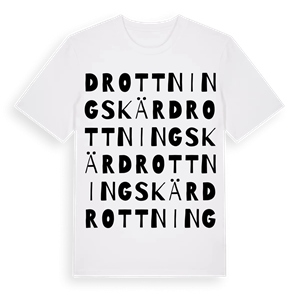 Drottningskär ordlek t-shirt – ekologisk bomull t-shirt från Pinshirt