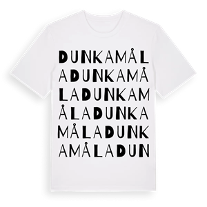 Dunkamåla ordlek t-shirt – ekologisk bomull t-shirt från Pinshirt