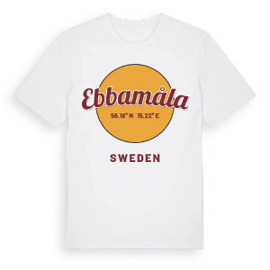 Ebbamåla cirkel t-shirt – ekologisk bomull t-shirt från Pinshirt
