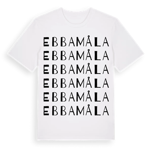 Ebbamåla ordlek t-shirt – ekologisk bomull t-shirt från Pinshirt