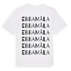 Ebbamåla ordlek t-shirt – ekologisk bomull t-shirt från Pinshirt