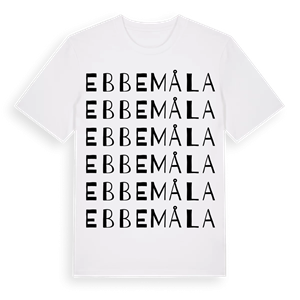 Ebbemåla ordlek t-shirt – ekologisk bomull t-shirt från Pinshirt