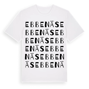 Ebbenäs ordlek t-shirt – ekologisk bomull t-shirt från Pinshirt