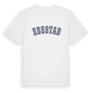 Edestad college t-shirt – ekologisk bomull t-shirt från Pinshirt