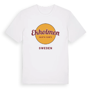 Ekholmen cirkel t-shirt – ekologisk bomull t-shirt från Pinshirt