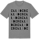 Mid Heather Gray t-shirt med Ekliden ordlek t-shirt