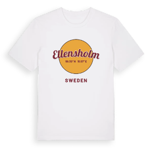 Ellensholm cirkel t-shirt – ekologisk bomull t-shirt från Pinshirt
