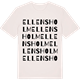 Vintage White t-shirt med Ellensholm ordlek t-shirt