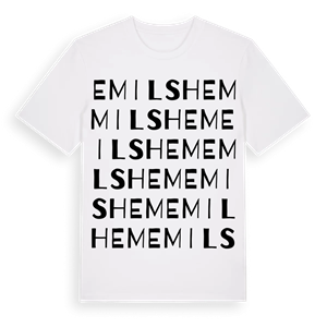 Emilshem ordlek t-shirt – ekologisk bomull t-shirt från Pinshirt