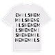 Emilshem ordlek t-shirt