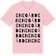 Pink Cotton t-shirt med Enegården ordlek t-shirt