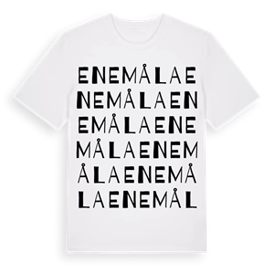 Enemåla ordlek t-shirt – ekologisk bomull t-shirt från Pinshirt