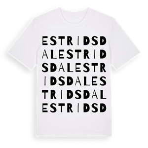 Estridsdal ordlek t-shirt – ekologisk bomull t-shirt från Pinshirt