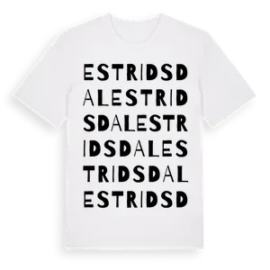Estridsdal ordlek t-shirt – ekologisk bomull t-shirt från Pinshirt