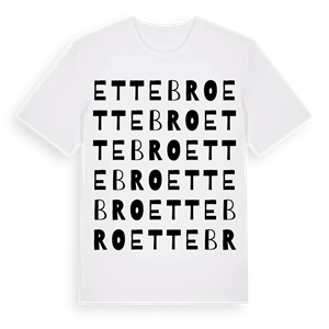 Ettebro ordlek t-shirt – ekologisk bomull t-shirt från Pinshirt