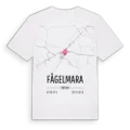 Fågelmara karta t-shirt