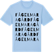 Blue Soul t-shirt med Fågelmara gård ordlek t-shirt