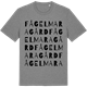 Mid Heather Gray t-shirt med Fågelmara gård ordlek t-shirt