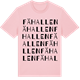 Pink Cotton t-shirt med Fähallen ordlek t-shirt