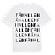 White t-shirt med Fähallen ordlek t-shirt