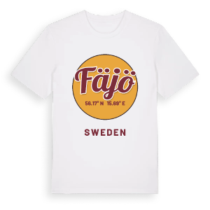 Fäjö cirkel t-shirt – ekologisk bomull t-shirt från Pinshirt