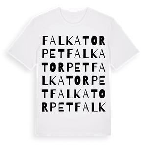 Falkatorpet ordlek t-shirt – ekologisk bomull t-shirt från Pinshirt