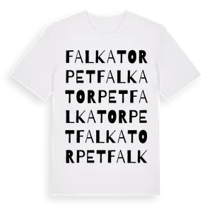 Falkatorpet ordlek t-shirt – ekologisk bomull t-shirt från Pinshirt