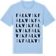 Blue Soul t-shirt med Falkvik ordlek t-shirt