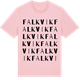 Pink Cotton t-shirt med Falkvik ordlek t-shirt