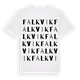 White t-shirt med Falkvik ordlek t-shirt