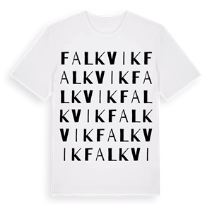 Falkvik ordlek t-shirt – ekologisk bomull t-shirt från Pinshirt