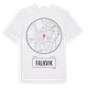 White t-shirt med Falkvik t-shirt
