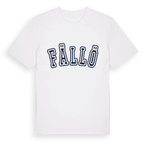 Fällö college t-shirt – ekologisk bomull t-shirt från Pinshirt