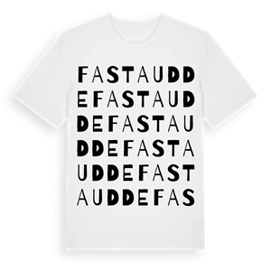 Fasta udde ordlek t-shirt – ekologisk bomull t-shirt från Pinshirt