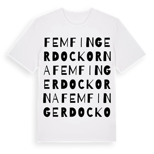 Femfingerdockorna ordlek t-shirt – ekologisk bomull t-shirt från Pinshirt