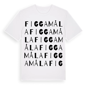 Figgamåla ordlek t-shirt – ekologisk bomull t-shirt från Pinshirt