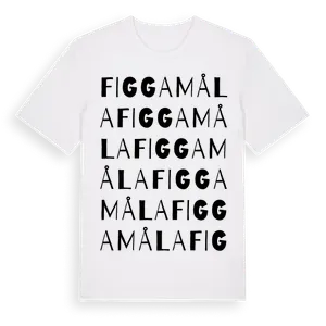 Figgamåla ordlek t-shirt – ekologisk bomull t-shirt från Pinshirt