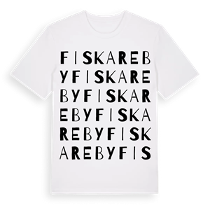 Fiskareby ordlek t-shirt – ekologisk bomull t-shirt från Pinshirt