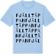 Blue Soul t-shirt med Fjälltäppan ordlek t-shirt