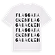 Flaggabacken ordlek t-shirt