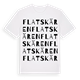 Flatskären ordlek t-shirt