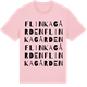 Pink Cotton t-shirt med Flinkagården ordlek t-shirt