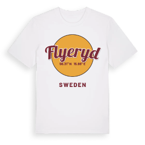 Flyeryd cirkel t-shirt – ekologisk bomull t-shirt från Pinshirt