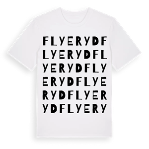 Flyeryd ordlek t-shirt – ekologisk bomull t-shirt från Pinshirt
